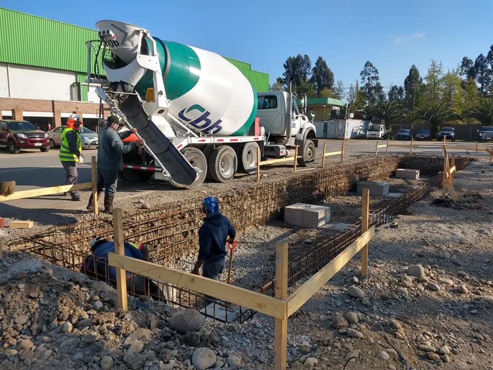 Estructura industrial en inicio